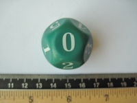 Dice : d12.A.large rounded